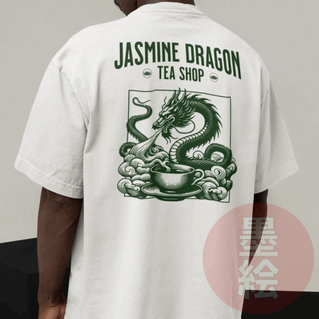 Retro Jasmine Dragon Teahouse T-Shirt