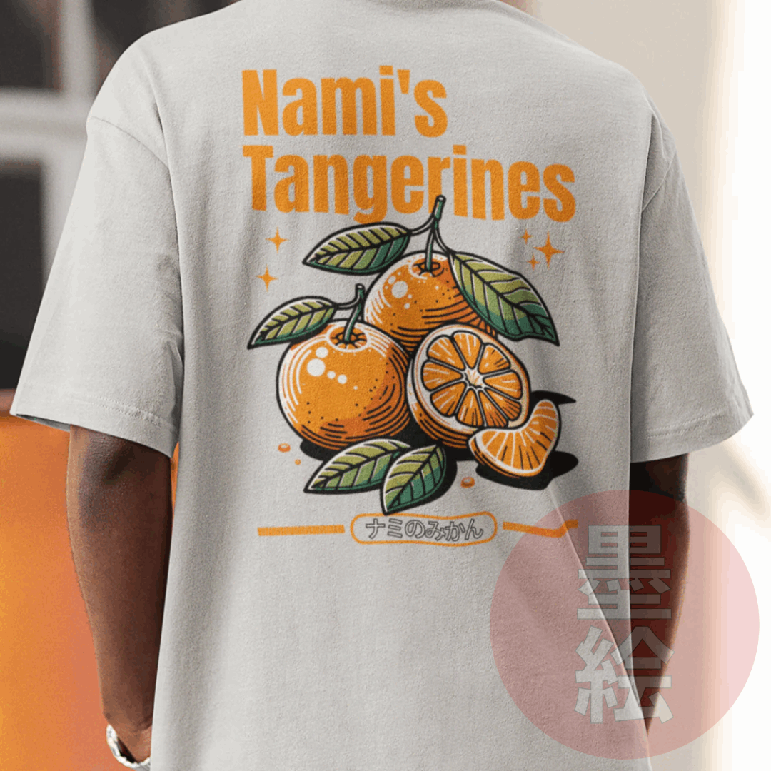 Nami's Tangerine T-Shirt | One Piece Anime Inspired Streetwear T-Shirt