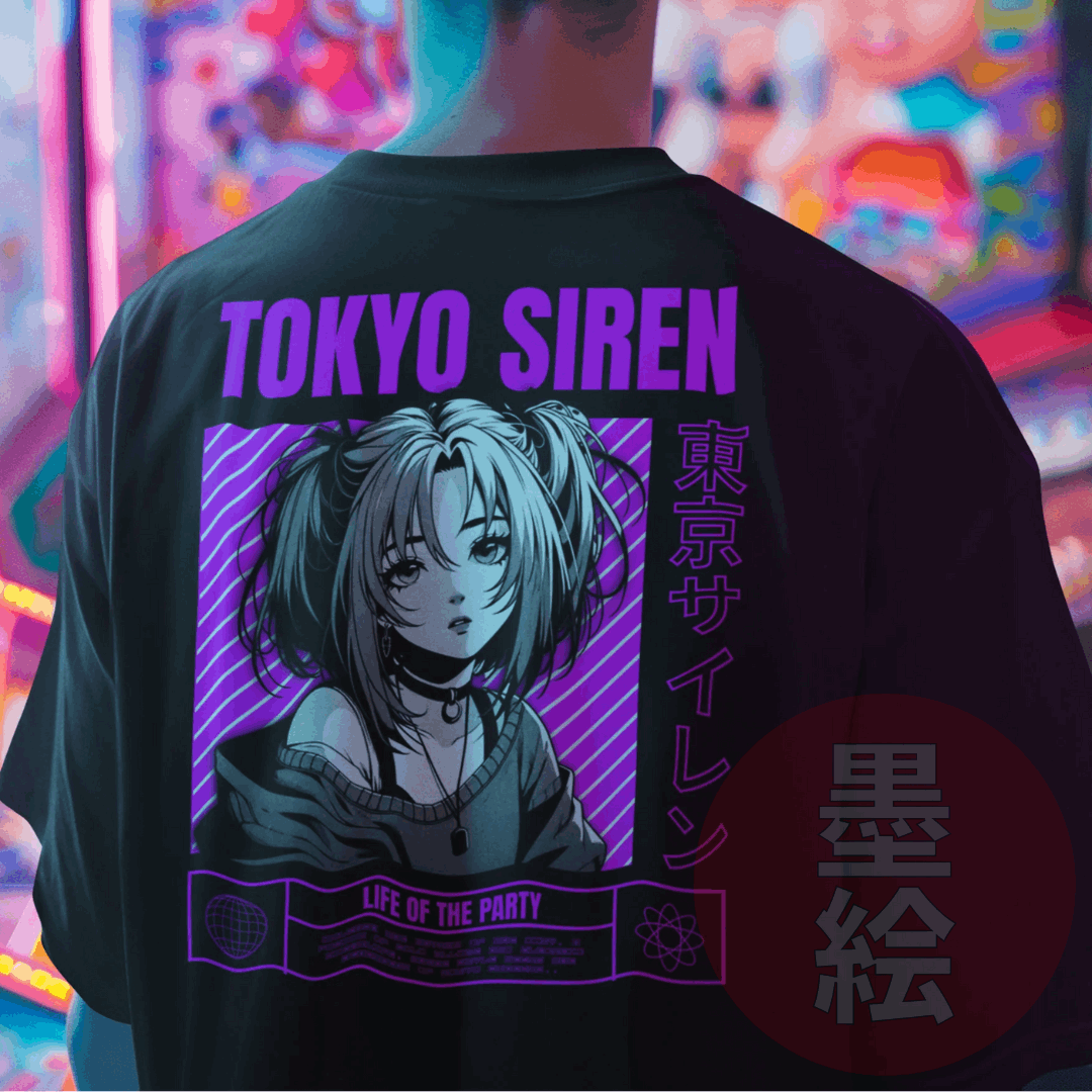 Tokyo Siren Anime Girl T-Shirt
