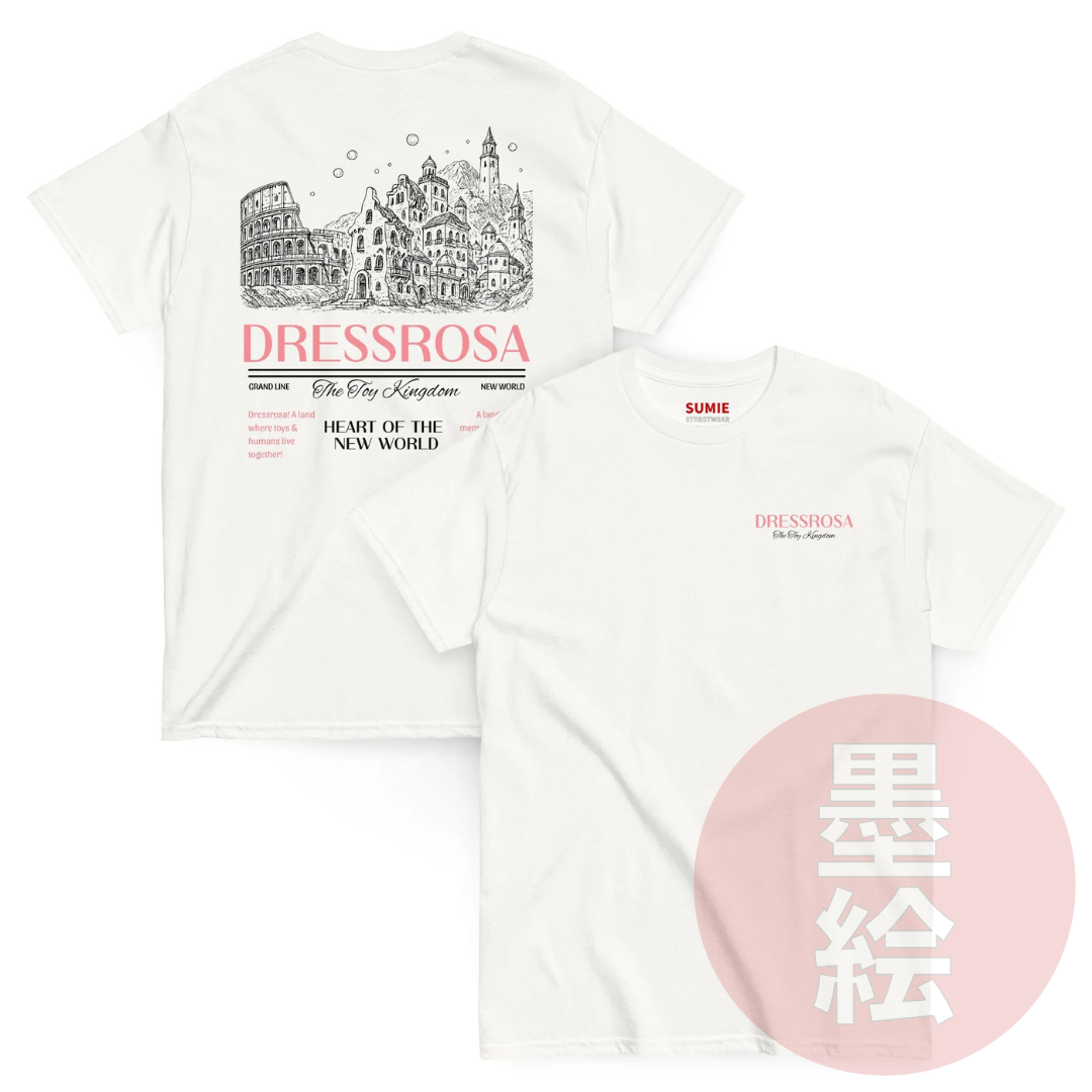 Dressrosa Arc T-Shirt | One Piece Inspired Anime Streetwear T-Shirt Sumie Streetwear