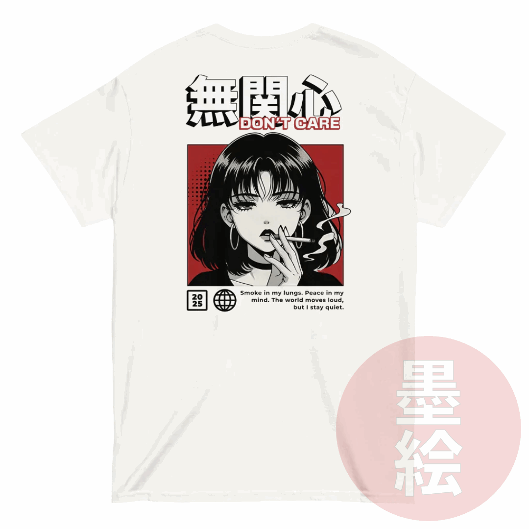 Anime Girl Don't Care T-Shirt – Japanese Streetwear Aesthetic Tee