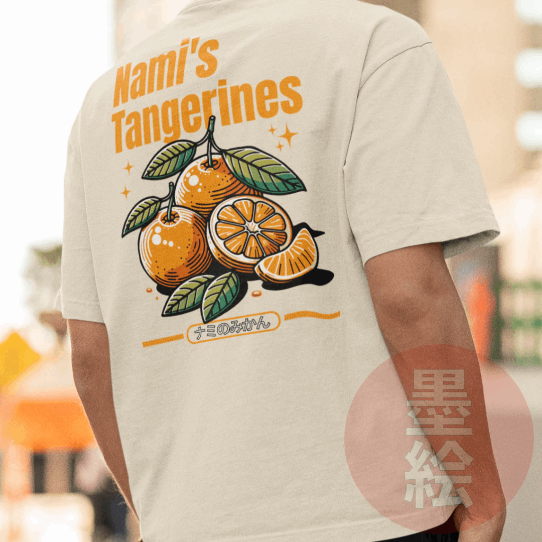 Nami's Tangerine T-Shirt | One Piece Anime Inspired Streetwear T-Shirt
