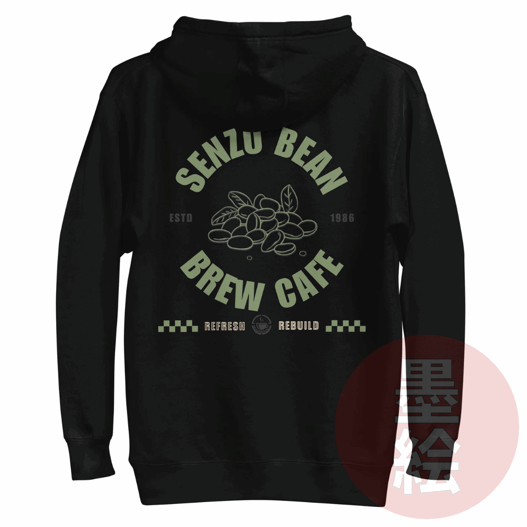 Senzu Bean Cafe Hoodie | Anime Inspired Streetwear Hoodie Sumie Streetwear
