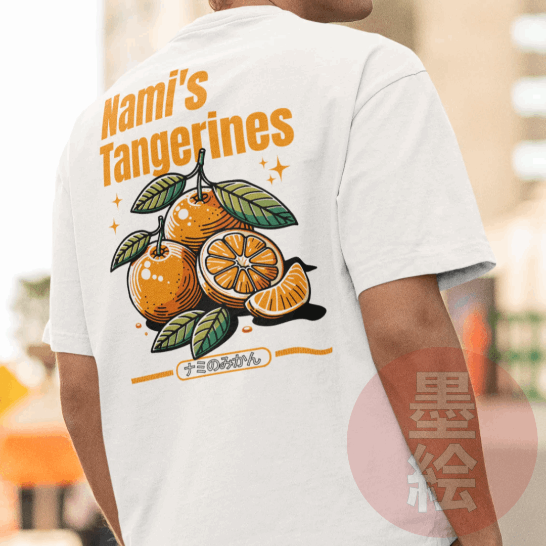Nami's Tangerine T-Shirt | One Piece Anime Inspired Streetwear T-Shirt