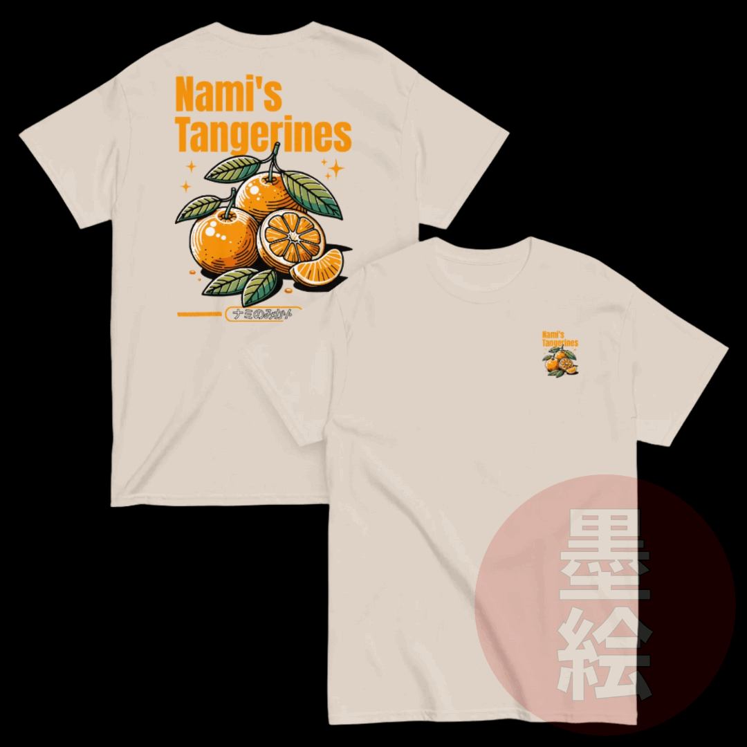 Nami's Tangerine T-Shirt | One Piece Anime Inspired Streetwear T-Shirt