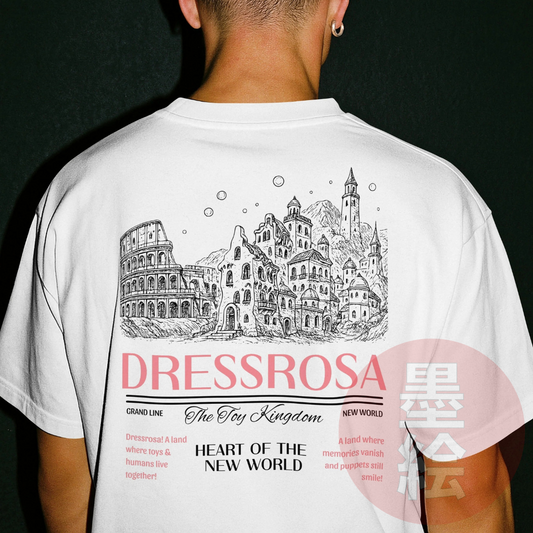 Dressrosa Arc T-Shirt | One Piece Inspired Anime Streetwear T-Shirt Sumie Streetwear