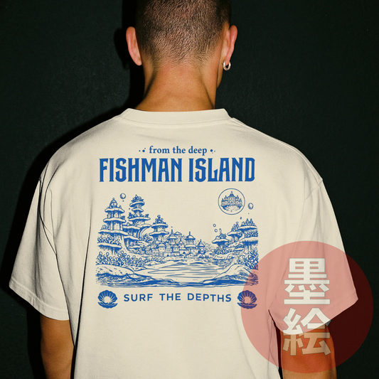 Fishman Island T-Shirt - Anime Inspired Streetwear Sumie Streetwear