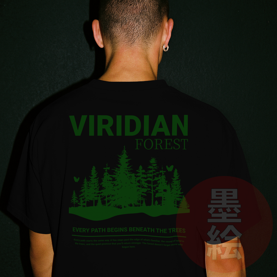 Viridian Forest T-Shirt | Anime Inspired Streetwear T-Shirt Sumie Streetwear
