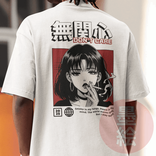 Anime Girl Don't Care T-Shirt – Japanese Streetwear Aesthetic Tee