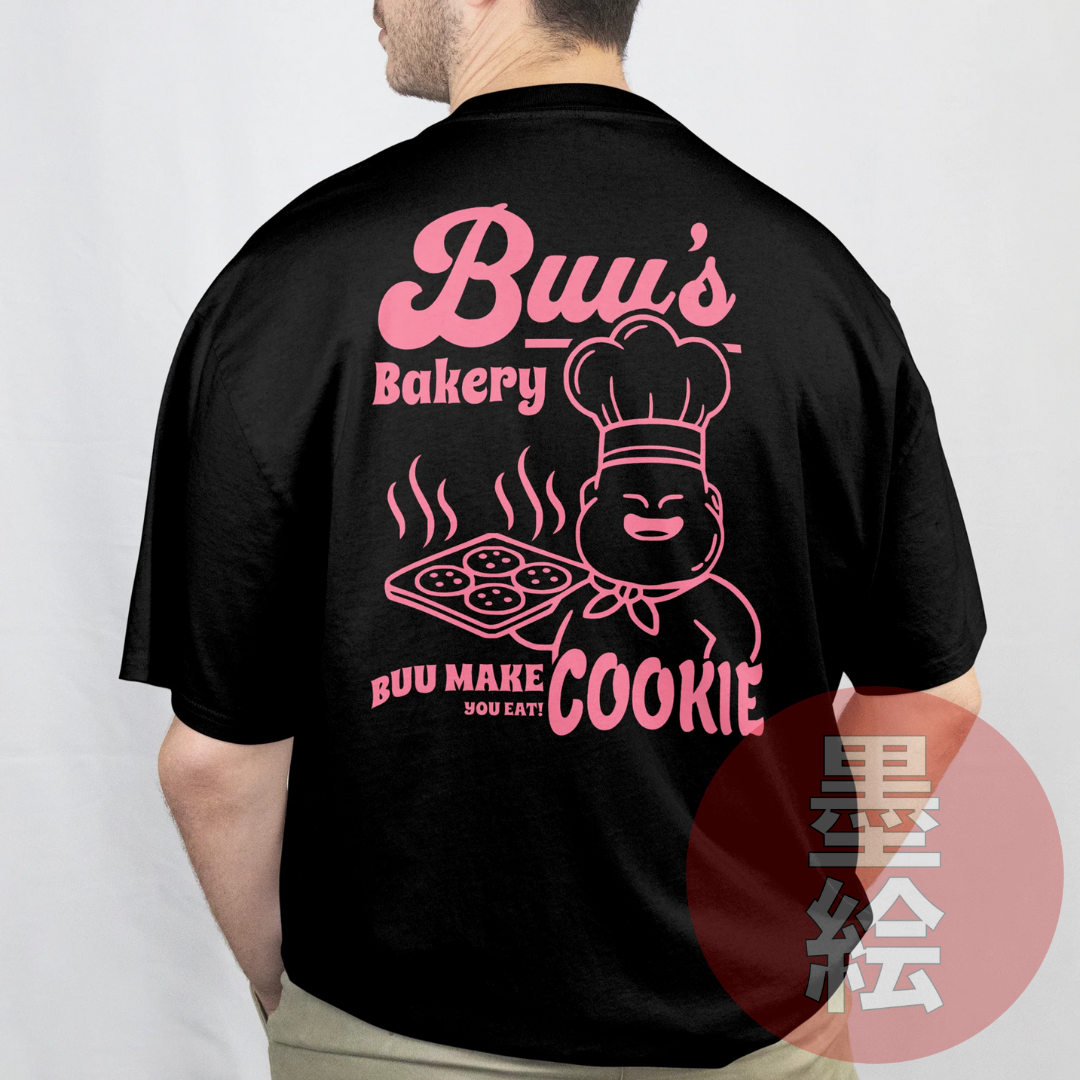 Buu's Bakery T-Shirt | Anime Inspired Streetwear T-Shirt Sumie Streetwear
