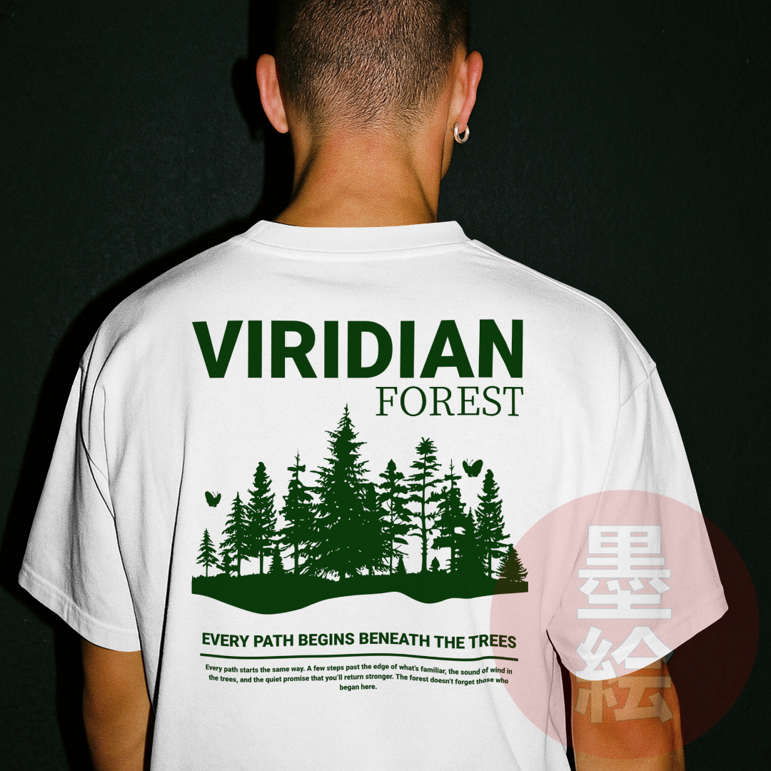 Viridian Forest T-Shirt | Anime Inspired Streetwear T-Shirt Sumie Streetwear
