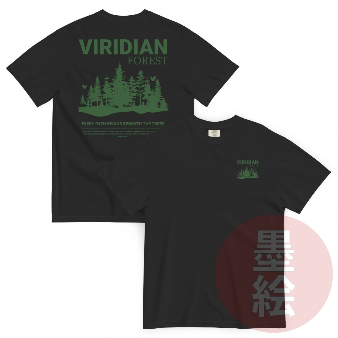 Viridian Forest T-Shirt | Anime Inspired Streetwear T-Shirt Sumie Streetwear