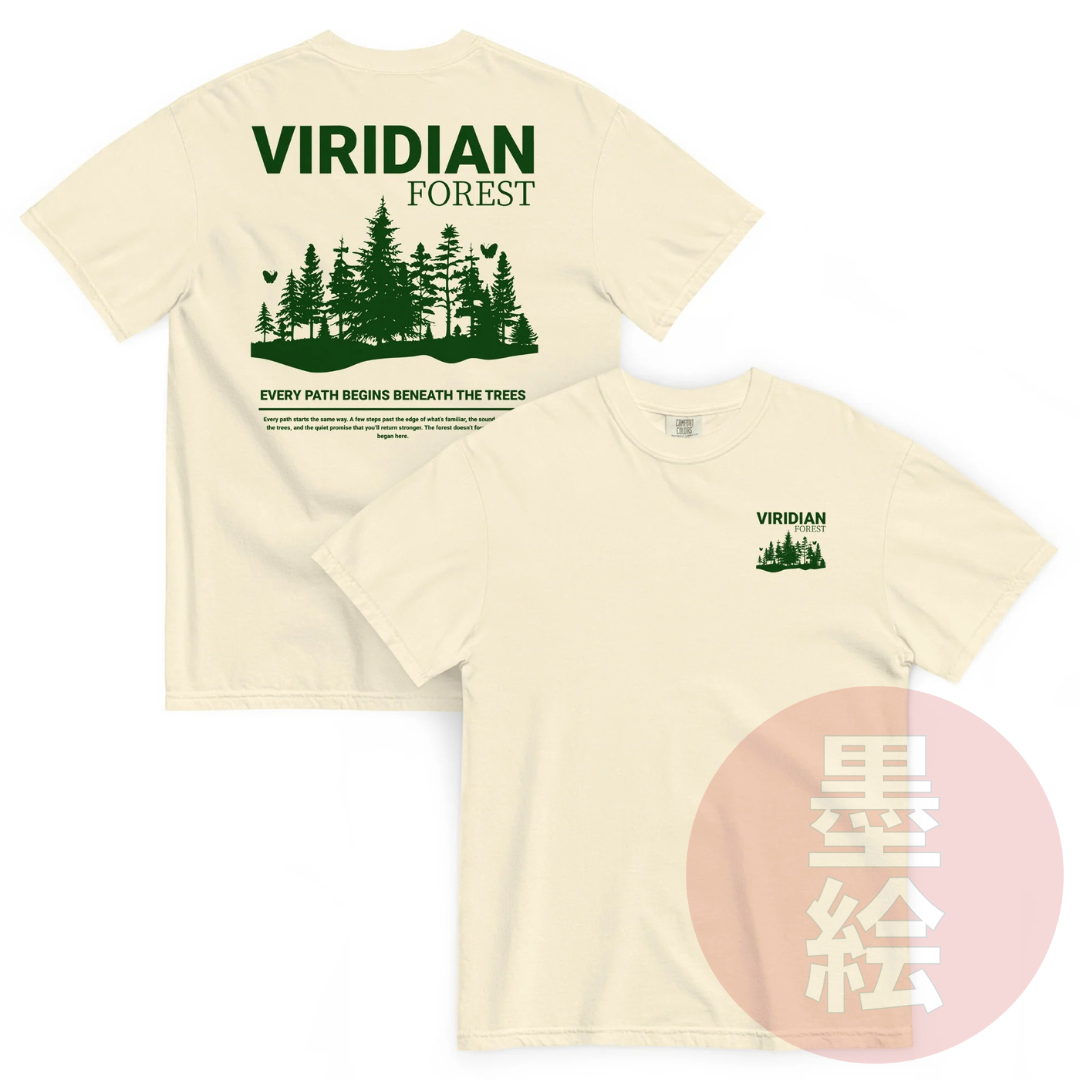 Viridian Forest T-Shirt | Anime Inspired Streetwear T-Shirt Sumie Streetwear
