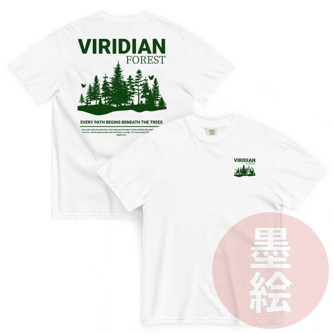 Viridian Forest T-Shirt | Anime Inspired Streetwear T-Shirt Sumie Streetwear